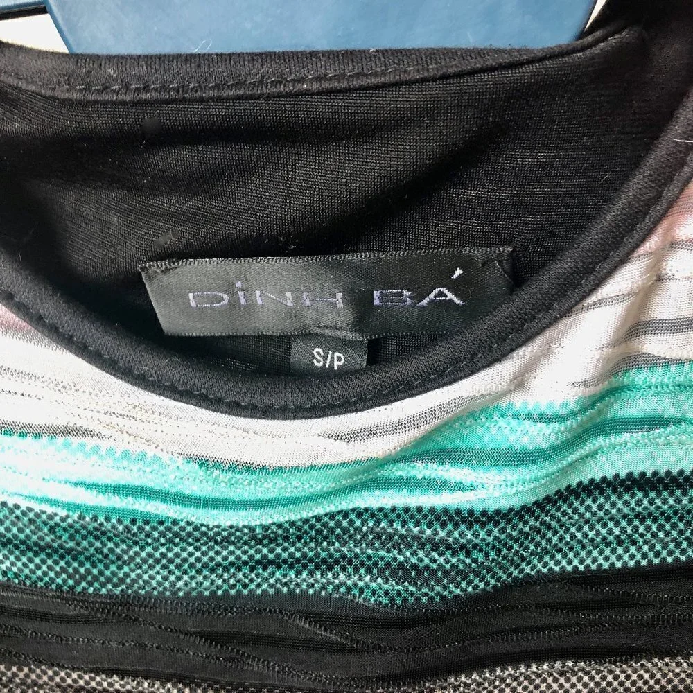 RUNWAY Dinh Ba Design Rainbow Textured Dress S - Picture 6 of 12